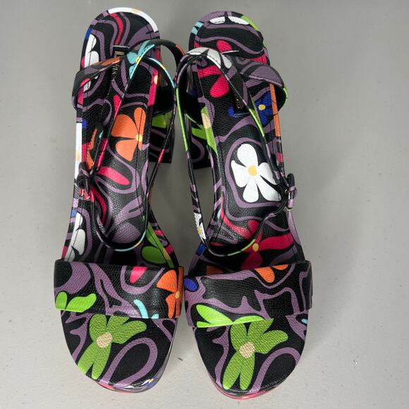 Larroudé Dolly Napa Flower Power Platform Sandal Size 11 - Picture 8 of 10